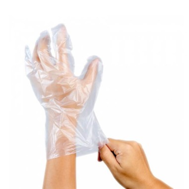 Guanti in polietilene