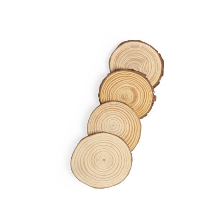 Confezione da 100 basi espositive in legno per servizi