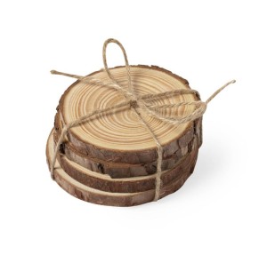 Confezione da 25 basi espositive in legno per oggetti di cortesia