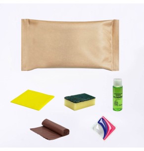 Kit per la pulizia dell'appartamento della cucina