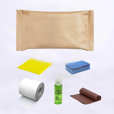 Kit per la pulizia del bagno e della cucina per appartamenti