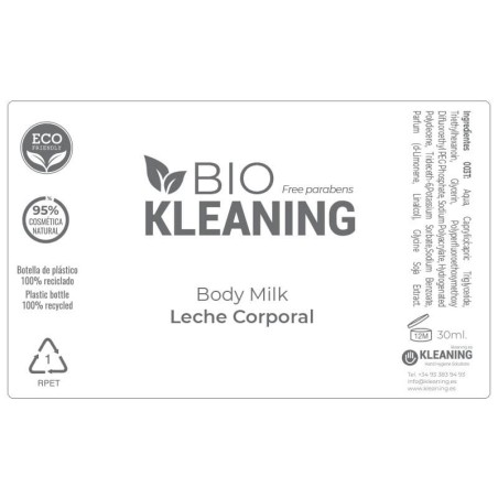 Lozione corpo naturale 30ml - 150uds