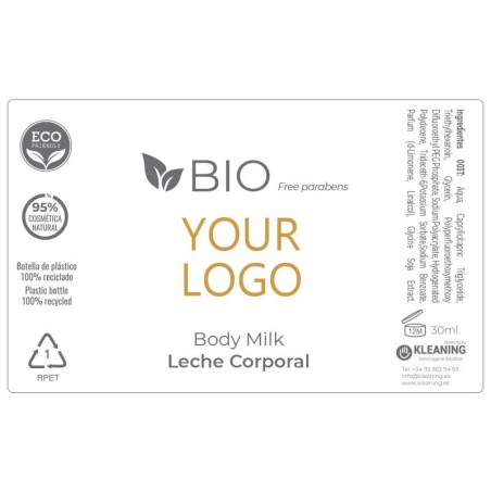 Lozione corpo naturale 30ml - 150uds